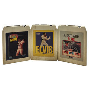 Set Of Three Elvis Presley 8-Tracks Now Twinset A Date With Elvis